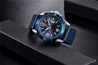 Top Luxury Fashion Mens Watches Quartz Casual Leather Design Sport Analog Waterproof Classic Wrist Watch Stevvex