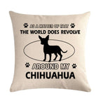 Pet Dog Elegant Design Linen Cotton Throw Pillow Covers Dog Pattern Cotton Throw Pillow Covers Car Sofa Cushion Cover Pillowcases Couch Cushion Cover Home Sofa Bed Decorative Pillows