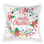 New Year Christmas Decorations Pillows Cover Christmas Décor for Home Christmas Tree Snowflake Snowman Reindeer Home Decor Throw Pillow Case Cushion Cover Santa Merry Christmas Gift Xmas 45x45cm