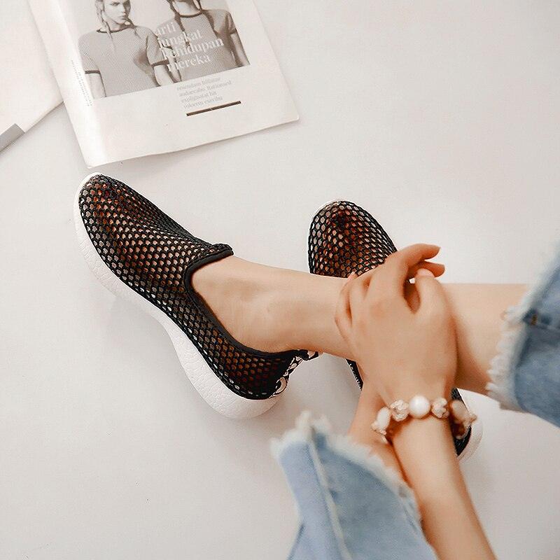 Sport Mesh Breathable Women Shoes Fashion Sports Soft Comfortable Women Shoes Fashion Slip-On Sports Shoes Soft Sole Breathable Comfortable Running Walking Shoes Stevvex