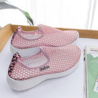 Sport Mesh Breathable Women Shoes Fashion Sports Soft Comfortable Women Shoes Fashion Slip-On Sports Shoes Soft Sole Breathable Comfortable Running Walking Shoes Stevvex