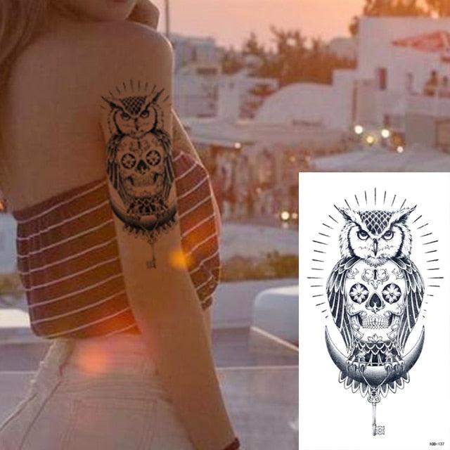 25 Sheets Flower Rose Luxury Tattoos Waterproof Temporary Sticker 3D Rose Flower Tattoos Body Art Arm Fake Tatoo For Womens Stevvex