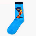 Classic Autumn Winter Retro Personality Art Van Gogh Mural World Famous Oil Painting Female Sock For Men And Women Stevvex