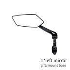 Unique 360 Degree Rotate Bike Rear View Mirror Cycling Accessories Flexible Safety Rear View Mirrors Adjustable Easy Mount Rear View Bike Mirrors Back Right Side Bicycle Mirror For Adult Bikes Stevvex