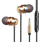 Wired Earphones In-Ear For Computer PC 3.5mm Earbuds Stereo Headset Gamer Handsfree With Mic Wired Earbuds Noise Isolating in-Ear Headphones Earphones with Mic Volume Control 3.5mm Plug for Sports Workout Compatible Stevvex