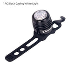 Bicycle Rear Light Bike Warning Lamp USB Charge Red White Light Color Safety Headlight Bike Tail Light Rechargeable Ultra Bright Bike Rear Light USB Rechargeable Bike LED Light Stevvex