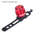 Bicycle Rear Light Bike Warning Lamp USB Charge Red White Light Color Safety Headlight Bike Tail Light Rechargeable Ultra Bright Bike Rear Light USB Rechargeable Bike LED Light Stevvex