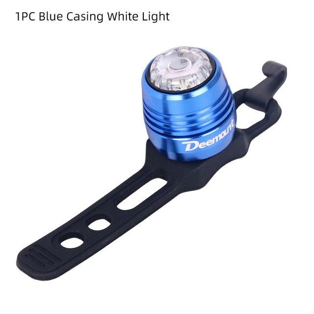 Bicycle Rear Light Bike Warning Lamp USB Charge Red White Light Color Safety Headlight Bike Tail Light Rechargeable Ultra Bright Bike Rear Light USB Rechargeable Bike LED Light Stevvex