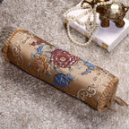 New Classical Luxury Cylindrical Cotton And Linen Pillow Roll Cushion Sofa Throw Polyester Cotton Linen Pillowcase Sofa Cushion Cover Backrest Home Chair Modern Colorful Design 15X50CM Stevvex