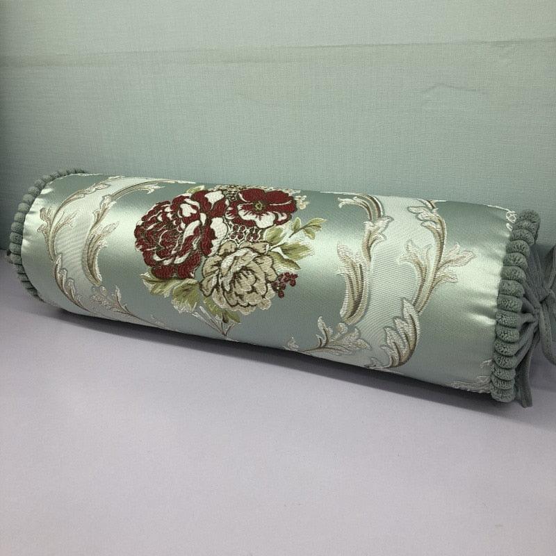 New Classical Luxury Cylindrical Cotton And Linen Pillow Roll Cushion Sofa Throw Polyester Cotton Linen Pillowcase Sofa Cushion Cover Backrest Home Chair Modern Colorful Design 15X50CM Stevvex