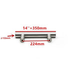 Modern  Stainless Steel Kitchen Door Cabinet Bar Handle Pull Knob Cabinet Knobs Furniture Handle Cupboard Drawer Handle Stainless Steel Hollow Tube Bar Drawer Pulls Cupboard Knob For Kitchen Furniture Hardware Stevvex
