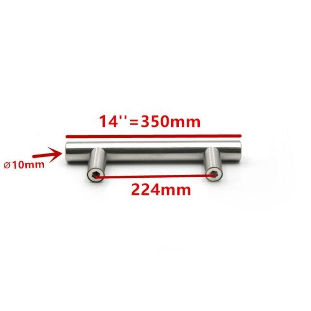 Modern  Stainless Steel Kitchen Door Cabinet Bar Handle Pull Knob Cabinet Knobs Furniture Handle Cupboard Drawer Handle Stainless Steel Hollow Tube Bar Drawer Pulls Cupboard Knob For Kitchen Furniture Hardware Stevvex