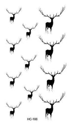 Luxury Head Deer Waterproof Temporary Stickers Tattoo Modern Colorful Tatoo For Women Men Stevvex
