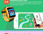 Kids Smart Watch GPS Phone Watches Camera Flashlight SOS Call Location Clock Children Watches 2G Data SIM Card Kids Smartwatch With Calling Camera Learning Games Video Music Flashlight For Boys Girls