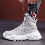 Men Winter Autumn Warm Modern High Tops Shoes Rubber Sole Running Sport Shoes High Quality Mesh Walking Jogging Non Slip Athletic Mens Sneakers Stevvex