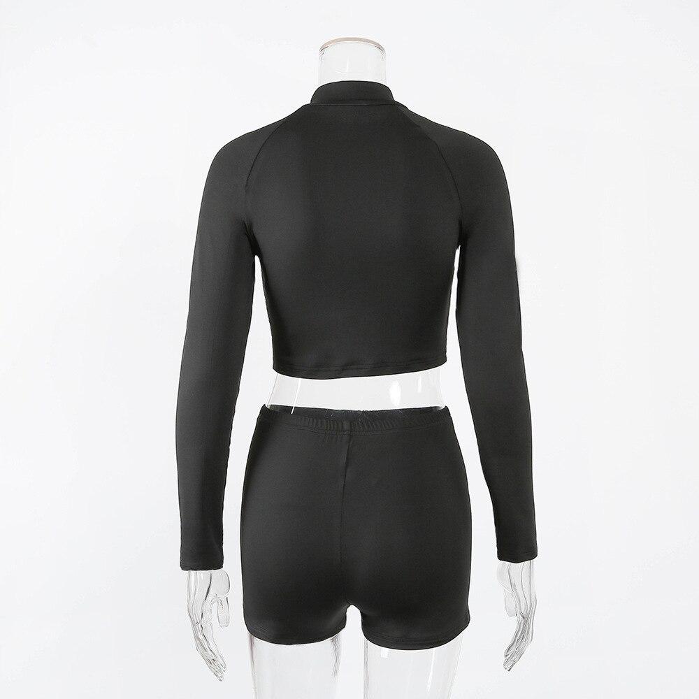 ZipFlex Seamless Black Women's Yoga Set - SJB-DIAMOND ELITES