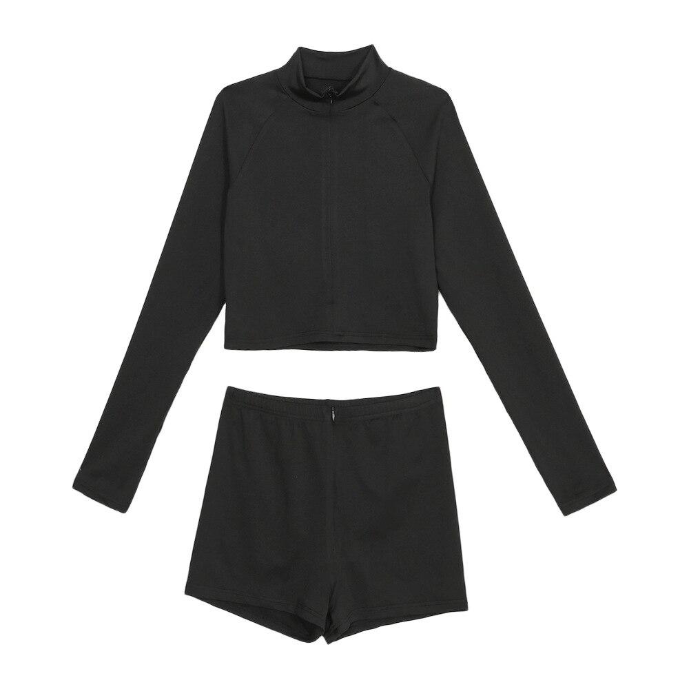 ZipFlex Seamless Black Women's Yoga Set - SJB-DIAMOND ELITES