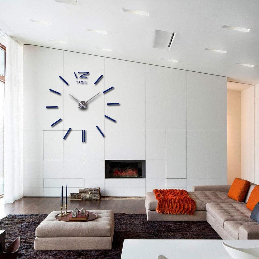 Wall Clock Watch Clocks 3D Frameless Wall Clock Large Stickers Wall Decoration for Living Room Bedroom 3D Acrylic Mirror Stickers Living Room Quartz Needle Europe Stevvex