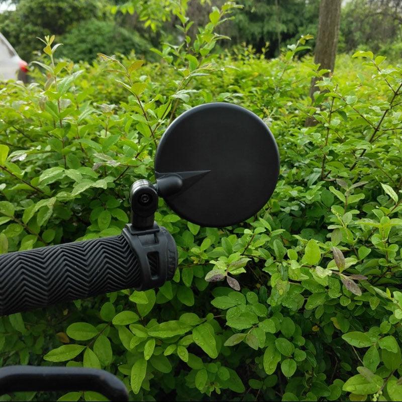Universal Bike Mirror Rotate Wide Angle Bicycle Rearview Mirror Handlebar Back Sight Reflector Road Bike Safe Rearview Mirror Bicycle Wide Angle Rear View Safe Mirrors Adjustable Rotatable Design Stevvex