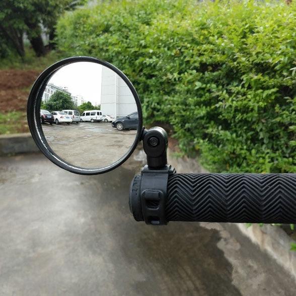 Universal Bike Mirror Rotate Wide Angle Bicycle Rearview Mirror Handlebar Back Sight Reflector Road Bike Safe Rearview Mirror Bicycle Wide Angle Rear View Safe Mirrors Adjustable Rotatable Design Stevvex