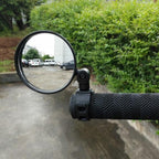 Universal Bike Mirror Rotate Wide Angle Bicycle Rearview Mirror Handlebar Back Sight Reflector Road Bike Safe Rearview Mirror Bicycle Wide Angle Rear View Safe Mirrors Adjustable Rotatable Design Stevvex