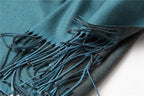 Fashion Winter Solid Soft Scarf Cashmere Lightweight Scarves Shawls Cashmere Escharpe Scarfs Lightweight Shawls Hijabs Shawls Escharpe Elegant Wrap Blanket Bandana Tassel For Lady