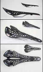 Super Bicycle Saddle Light Plastic Mountain Bike Saddle Seat PVC Cushion Mountain Bike Seat Bicycle Hollow Seat Saddle Carbon Fiber Seat Cushion Cover Lightweight Saddle Bike Accessories