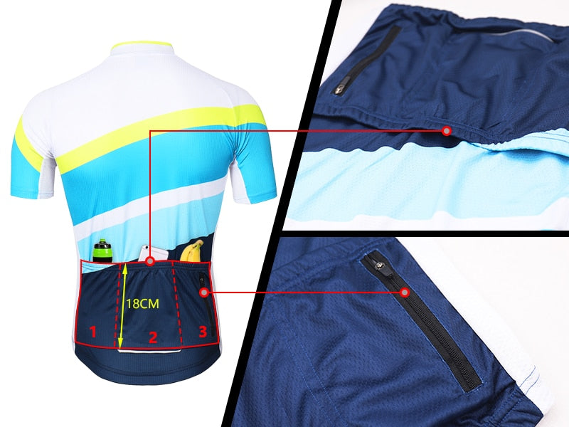 Men Short Sleeves Cycling Jersey Quick Dry MTB Jersey Mountain Bicycle - SJB-DIAMOND ELITES