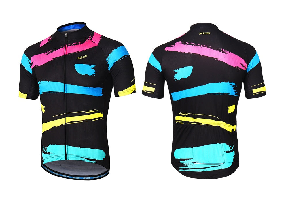 Men Short Sleeves Cycling Jersey Quick Dry MTB Jersey Mountain Bicycle - SJB-DIAMOND ELITES