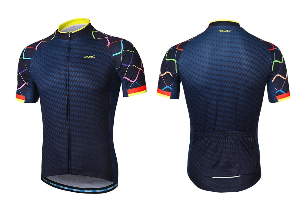 Men Short Sleeves Cycling Jersey Quick Dry MTB Jersey Mountain Bicycle - SJB-DIAMOND ELITES
