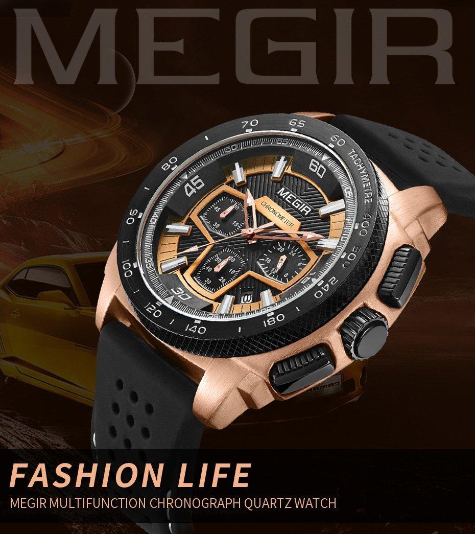 Elegant Sport Mens Watches Modern Luxury Silicone Band Waterproof Fashion Quartz Luminous Unique Design Wristwatch For Man Stevvex