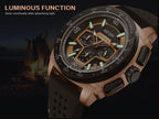 Elegant Sport Mens Watches Modern Luxury Silicone Band Waterproof Fashion Quartz Luminous Unique Design Wristwatch For Man Stevvex
