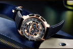 Elegant Sport Mens Watches Modern Luxury Silicone Band Waterproof Fashion Quartz Luminous Unique Design Wristwatch For Man Stevvex