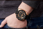 Elegant Sport Mens Watches Modern Luxury Silicone Band Waterproof Fashion Quartz Luminous Unique Design Wristwatch For Man Stevvex