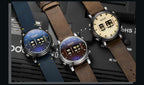 New Military Sport Watches Luxury Brown Leather Strap Quartz Wrist Watch Stylish Roller Watch For Men Stevvex