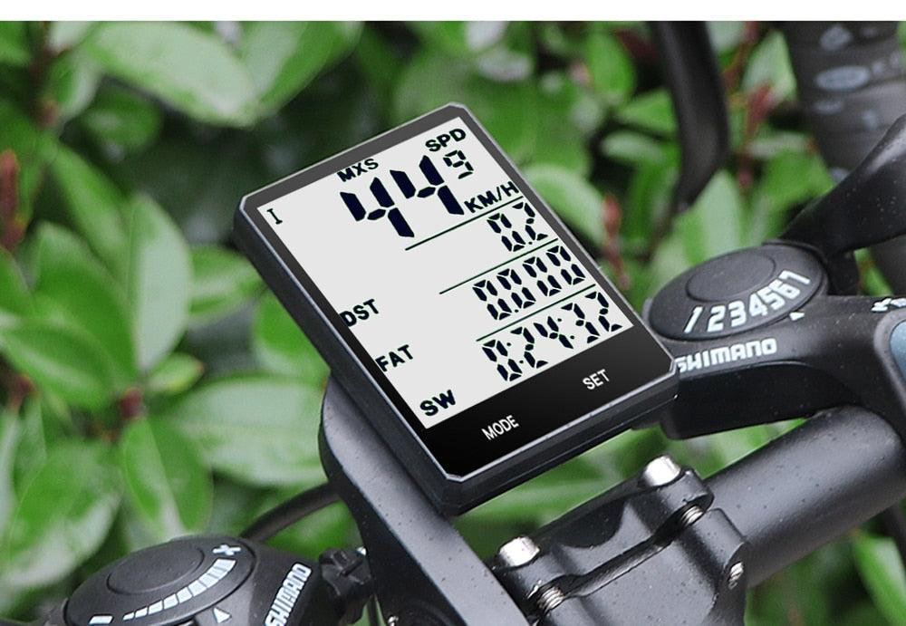 Waterproof Bicycle Computer Wireless And Wired Bike Cycling Odometer Stopwatch Speedometer Bicycle Speedometer With LCD Display 20 Functions And Automatic Wake-up Stevvex
