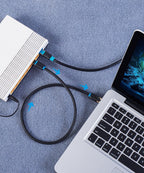Cat8 Ethernet Cable SSTP 40Gbps 2000MHz RJ45 Network Lan Patch Cord Internet Network LAN Wire Cables with Gold Plated RJ45 Connector For Router Modem Laptop Gaming Stevvex