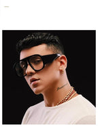 Fashionable & Luxury Round Shape Sunglasses For Men & Women & Designer Oversized & Attractive Personality Colorful Frames Unique Glasses In Retro Style Sunglasses Stevvex