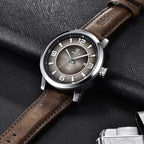 2021 New Simple Business Quartz Men Wristwatch Luxury Casual Leather Strap Waterproof Watch Stevvex