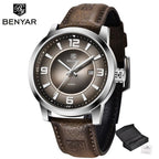 2021 New Simple Business Quartz Men Wristwatch Luxury Casual Leather Strap Waterproof Watch Stevvex