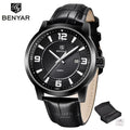 2021 New Simple Business Quartz Men Wristwatch Luxury Casual Leather Strap Waterproof Watch Stevvex