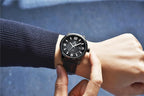 2021 New Simple Business Quartz Men Wristwatch Luxury Casual Leather Strap Waterproof Watch Stevvex