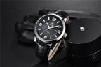2021 New Simple Business Quartz Men Wristwatch Luxury Casual Leather Strap Waterproof Watch Stevvex