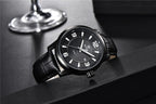 2021 New Simple Business Quartz Men Wristwatch Luxury Casual Leather Strap Waterproof Watch Stevvex