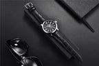 2021 New Simple Business Quartz Men Wristwatch Luxury Casual Leather Strap Waterproof Watch Stevvex