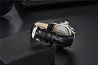 2021 New Simple Business Quartz Men Wristwatch Luxury Casual Leather Strap Waterproof Watch Stevvex