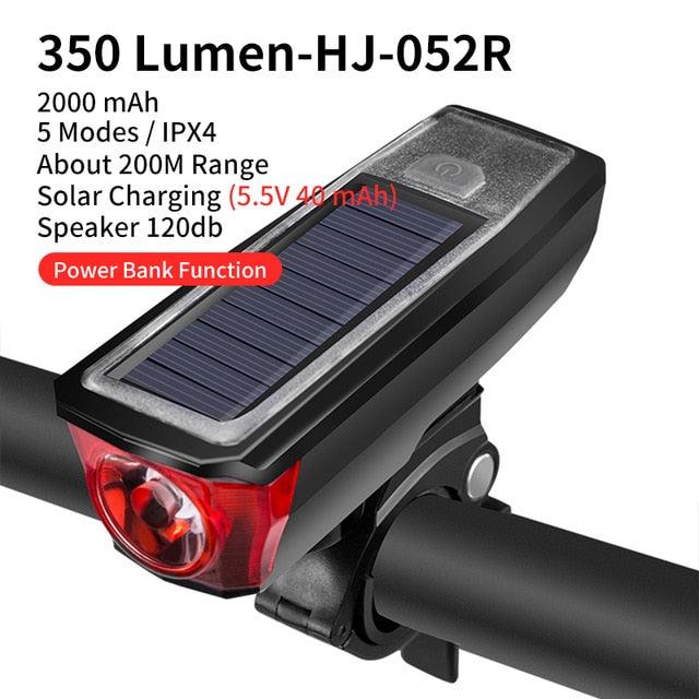 Bike Light Rainproof USB Rechargeable LED 2000mAh MTB Front Lamp Headlight Aluminum Ultralight Flashlight Super Bright Bicycle Front Headlight 5 Light Modes And Large Capacity Battery Stevvex