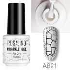 Stylish Women Gel Nail Polish Multi Color Manicure Set UV Led Tehnology Elegant Fashion Design Crack Effect