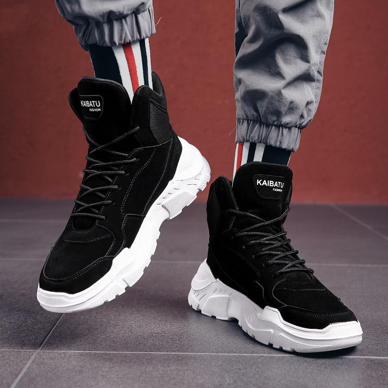 Men Winter Autumn Warm Modern High Tops Shoes Rubber Sole Running Sport Shoes High Quality Mesh Walking Jogging Non Slip Athletic Mens Sneakers Stevvex