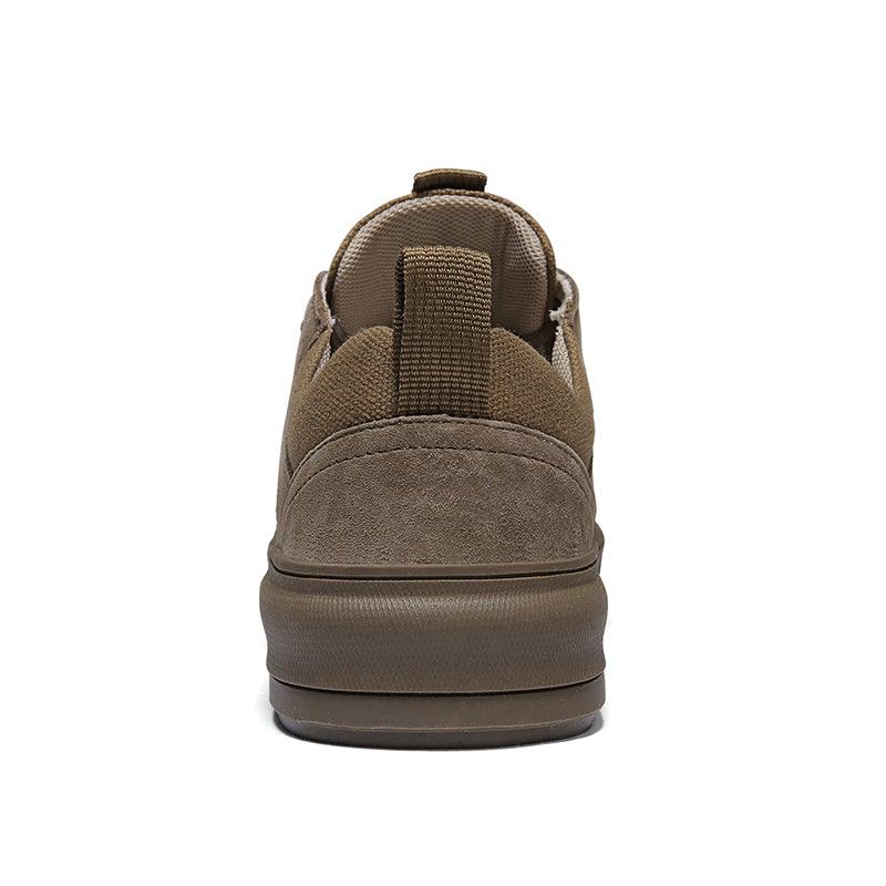 Luxury Leather Men's Sneakers Lace Up Mens Casual Outdoor Canvas Shoes Handmade Fashion Walking Sneakers Comfortable Modern Design Sneakers For Man Stevvex